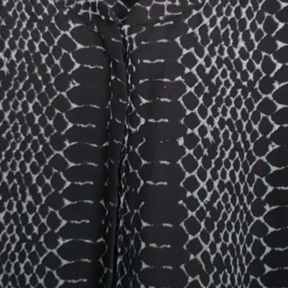 Joie Snake Print Silk Blouse - Picture 4 of 5